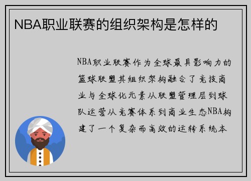 NBA职业联赛的组织架构是怎样的